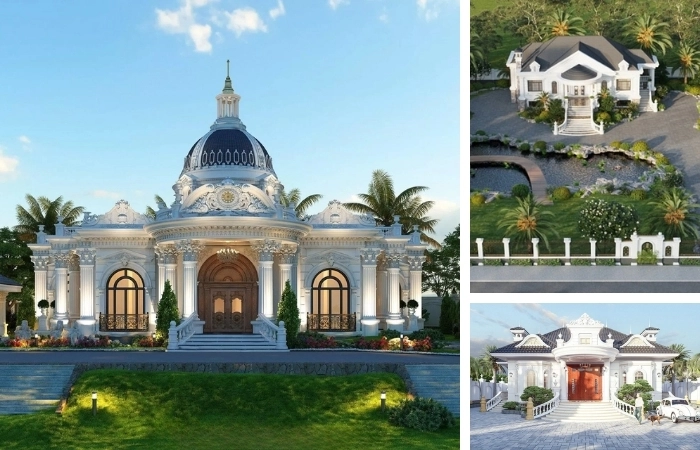 Biệt thự 1 tầng tân cổ điển - Nét đẹp sang trọng, tinh tế