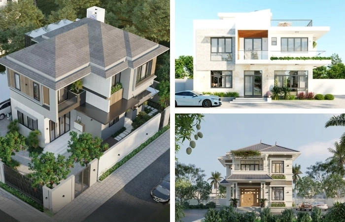 Ảnh nhà ngang 2 tầng - Hiện đại, rộng rãi và tối ưu công năng