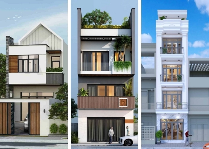 Mẫu mặt tiền nhà ống đẹp hiện đại - Nâng tầm không gian sống