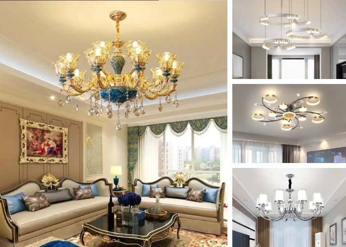 Đèn trần phòng khách hiện đại nâng tầm không gian