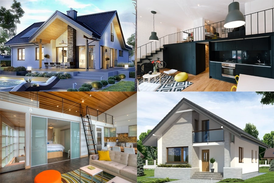 Mẫu nhà gác lửng mái nhật - Tối ưu cho không gian hiện đại