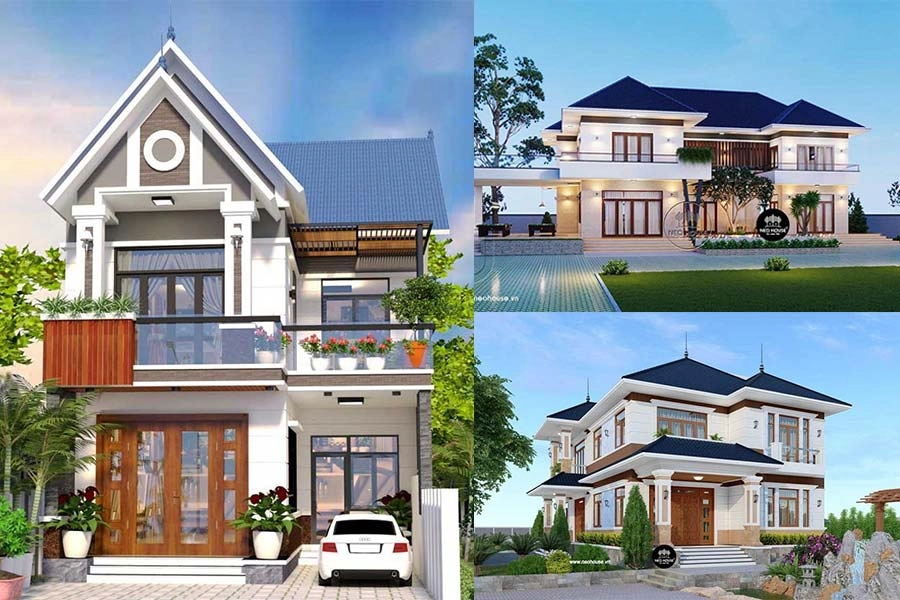 Nhà mái thái 2 tầng - Vẻ đẹp sang trọng cho tổ ấm gia đình
