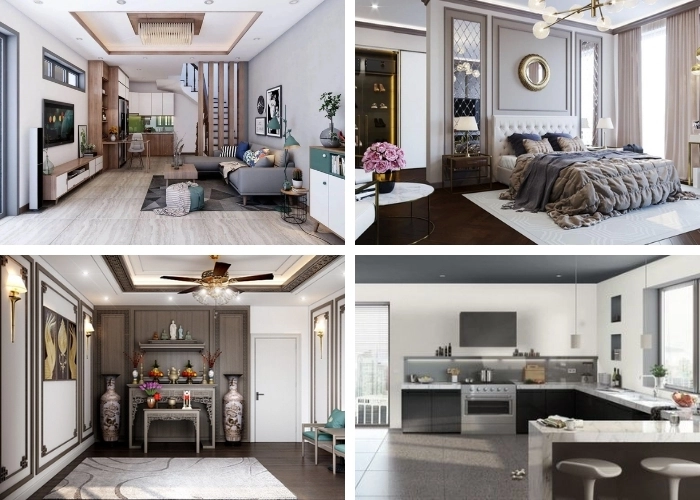 Mẫu bố trí nội thất nhà ở - Kiến tạo không gian sống mơ ước