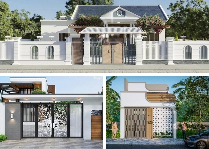 Mẫu cổng nhà cấp 4 - Nét đẹp hiện đại và sự vững chãi cho tổ ấm