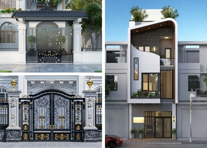 Top mẫu cổng nhà ống đẹp hiện đại tăng tính thẩm mỹ
