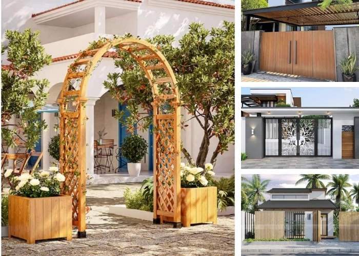 Mẫu cổng sân vườn - Điểm nhấn kiến trúc cho vẻ đẹp hoàn hảo