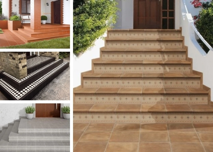 Mẫu gạch lát tam cấp đẹp nâng tầm thẩm mỹ mặt tiền