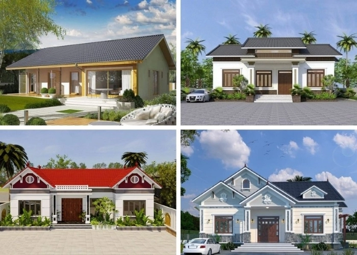 Gợi ý mẫu nhà cấp 4 3 gian đẹp chuẩn phong cách Việt