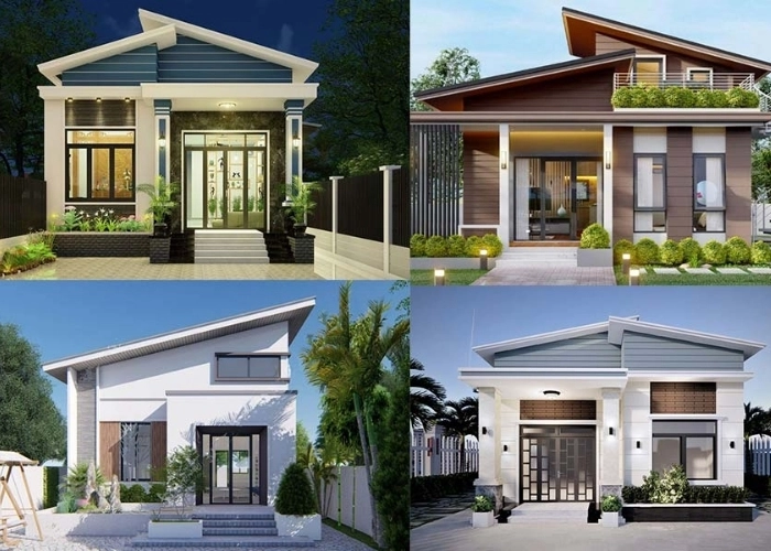 Xu hướng nhà cấp 4 mái lệch đẹp nổi bật năm 2025