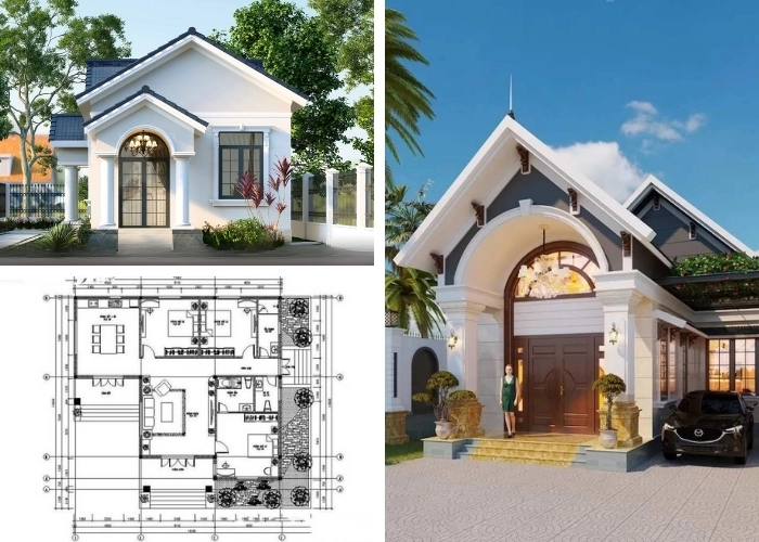 +35 mẫu nhà cấp 4 ngang 8m tối ưu công năng sử dụng