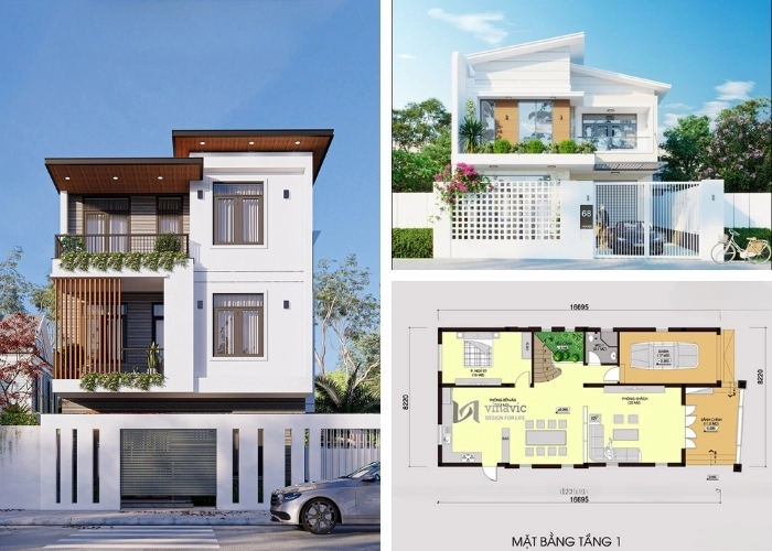 Mẫu nhà mặt tiền 8m - Sang trọng, tiện nghi, tối ưu không gian
