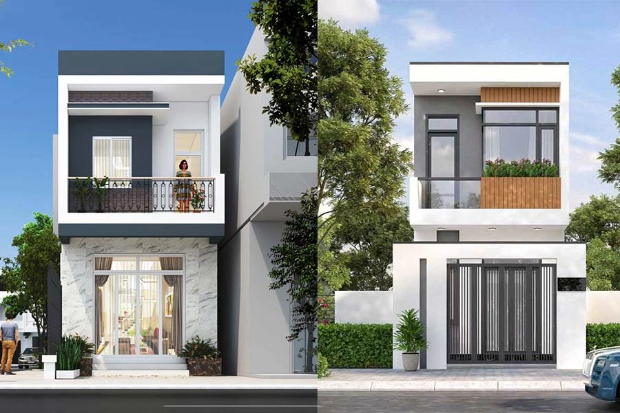 Mẫu nhà 1 triệt hiện đại đơn giản sang trọng xu hướng mới