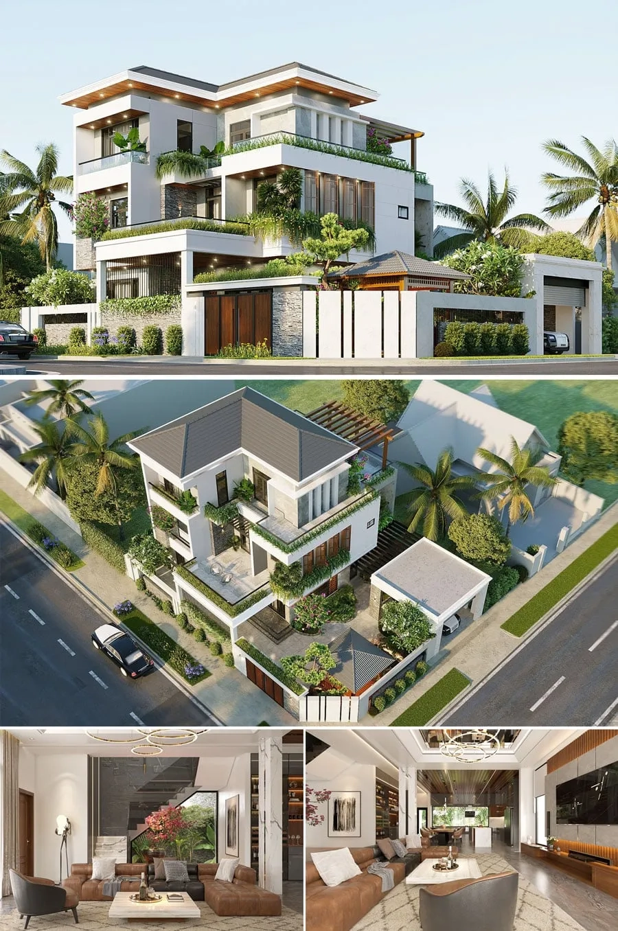 Tìm hiểu Tiêu chí quan trọng khi thiết kế nhà chữ L 3 tầng