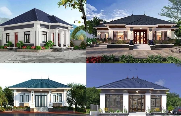 Top những mẫu nhà vuông 1 tầng đẹp hiện đại 2025