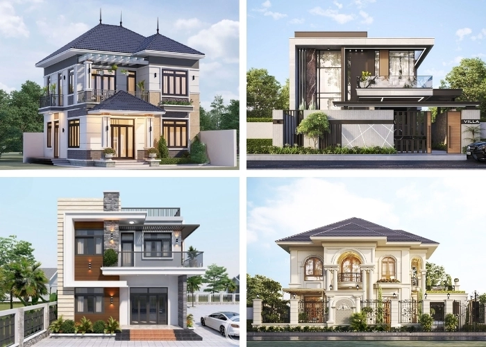 Những mẫu nhà vuông 2 tầng - Thiết kế hiện đại, tối ưu không gian