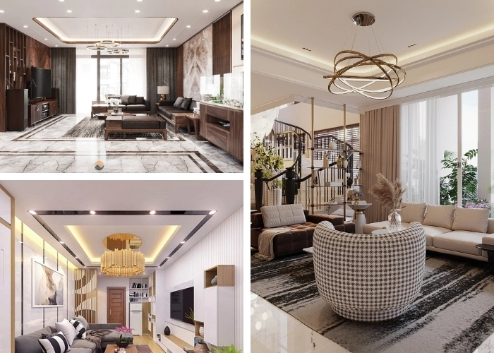 Trần thạch cao phòng khách - Nâng tầm vẻ đẹp không gian