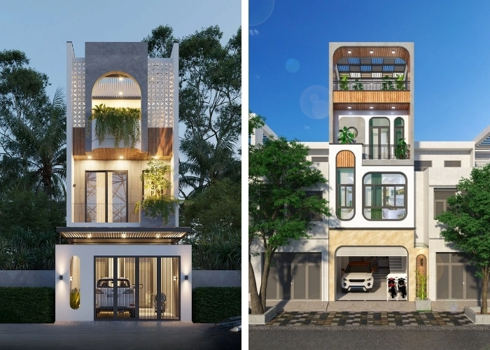 Mẫu nhà ống mặt tiền 5m - Giải pháp không gian sống tối ưu