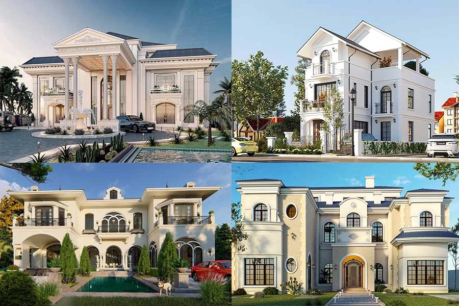 Top mẫu nhà phong cách châu Âu đẹp sang trọng nhất