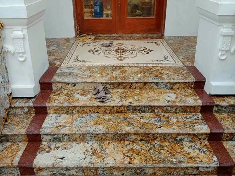 Tăng giá trị thẩm mỹ cùng mẫu đá ốp bậc thềm