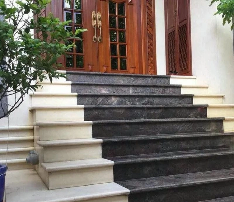 Bậc thềm đẹp giúp lối vào thêm phần cuốn hút