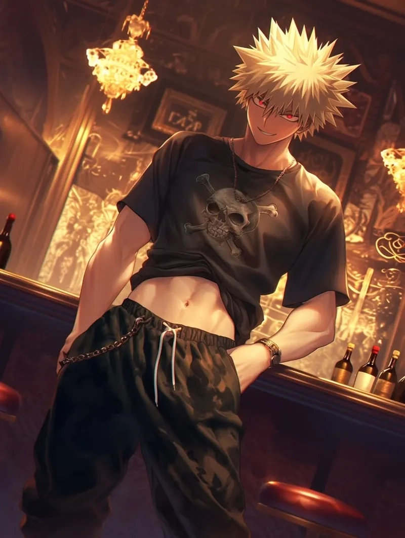 Ảnh Bakugou manga với nét vẽ sống động và mãnh liệt