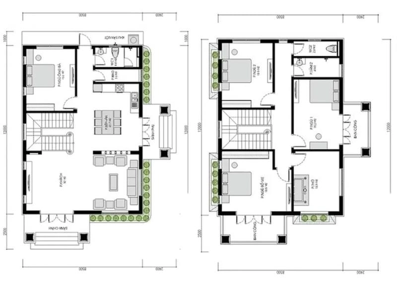 Lưu lại ngay các bản thiết kế nhà 2 tầng đẹp ưa chuộng nhất