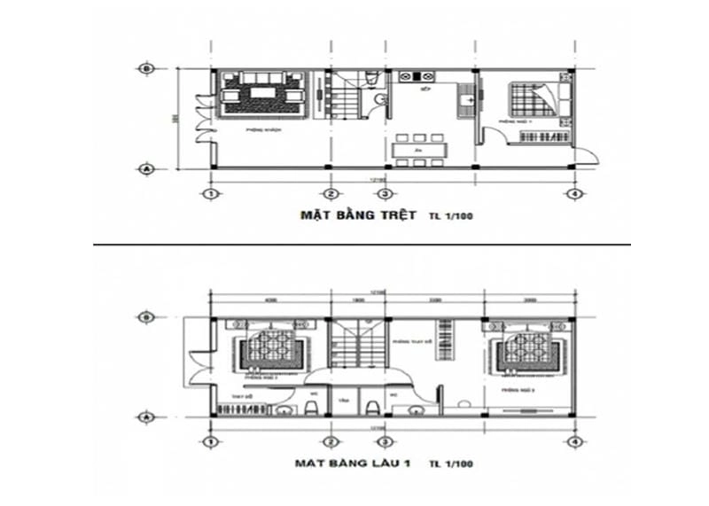 Chia sẻ những bản vẽ nhà 2 tầng đẹp phong cách đa dạng