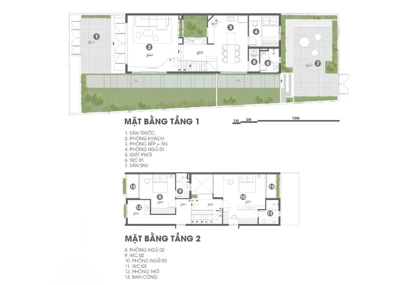 Tổng hợp bản vẽ mẫu nhà 2 tầng đẹp phù hợp xu hướng
