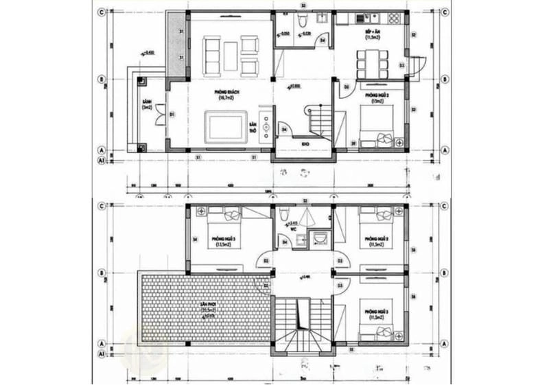Chiêm ngưỡng bản thiết kế chi tiết nhà 2 tầng từ A đến Z