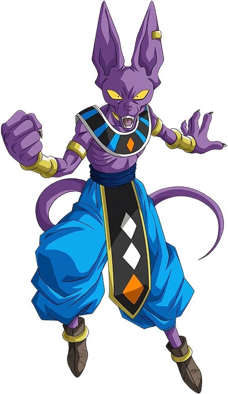 Tạo hình mạnh mẽ của Thần Beerus trong những trận đấu huyền thoại