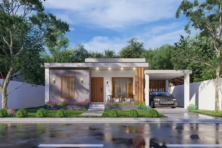 Ngắm mẫu nhà vườn đẹp 1 tầng 4 phòng ngủ ấn tượng