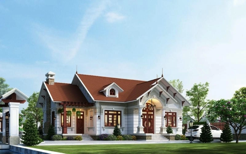 những mẫu nhà biệt thự tân cổ điển gợi ý xây dựng nổi bật