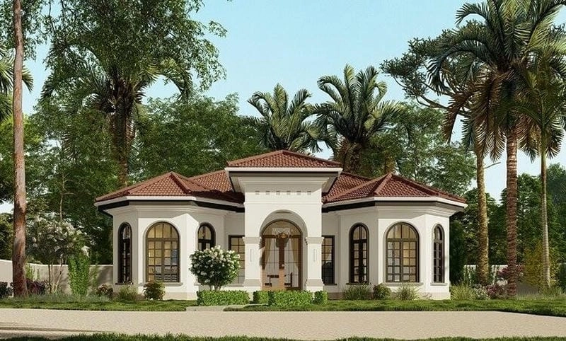 mẫu nhà biệt thự sân vườn tạo không gian sống trong lành