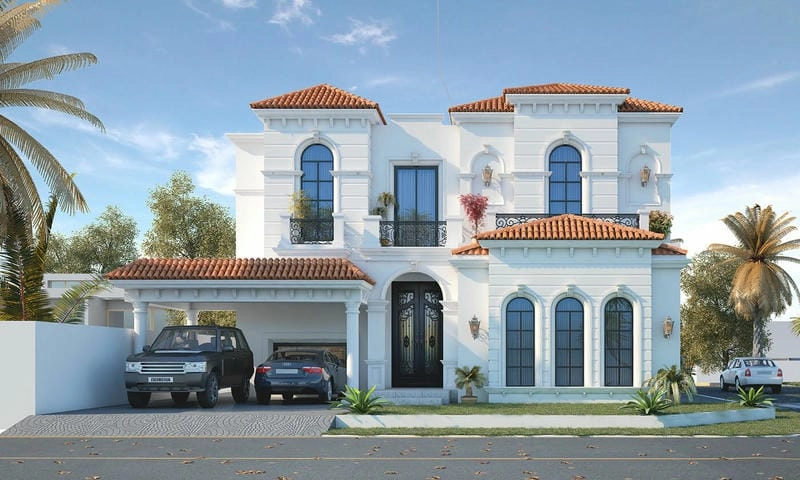 trang trí nhà theo phong cách địa trung hải với sắc xanh trắng hài hòa