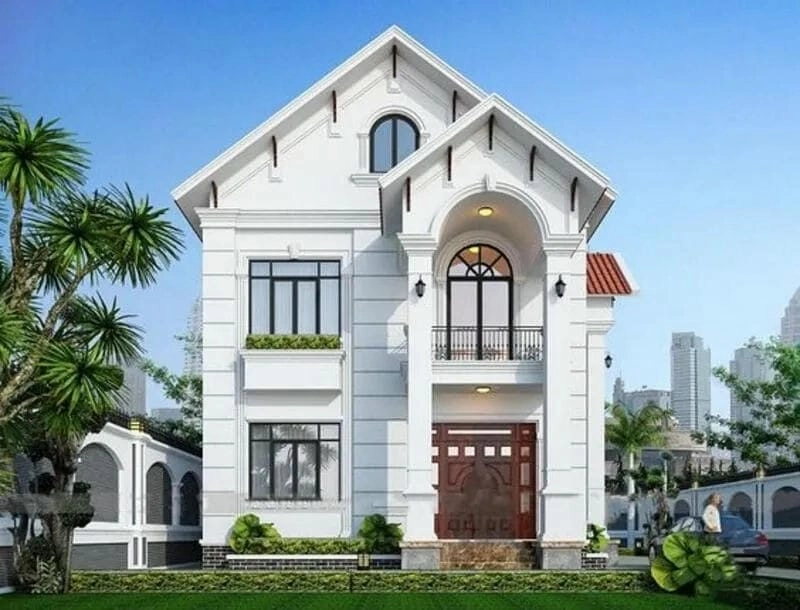 mẫu thiết kế nhà biệt thự 2 tầng 100m2 tối ưu không gian sống