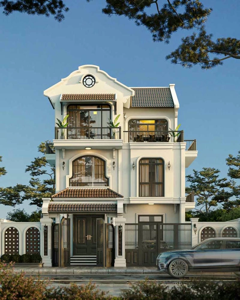 Ấn tượng lối kiến trúc nhà hàng phong cách indochine