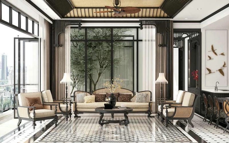 Chất Á Đông trong nội thất phong cách indochine