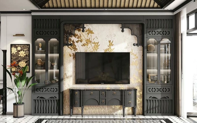 Trầm lắng nhẹ nhàng nội thất phong cách đông dương