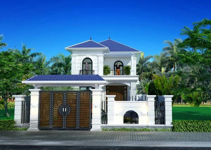 những mẫu nhà biệt thự 2 tầng đẹp ý tưởng đa dạng thu hút