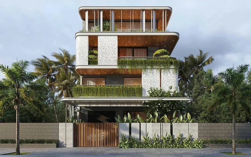 những mẫu nhà biệt thự đẹp phối cảnh cuốn hút tinh tế