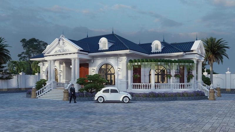 các mẫu nhà biệt thự 1 tầng ý tưởng tham khảo hữu ích