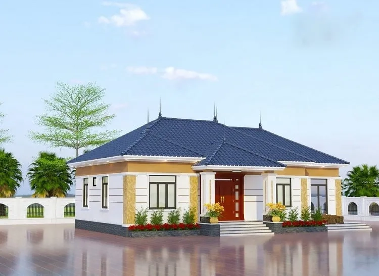 Tham khảo những mẫu nhà vườn đẹp giá rẻ 1 tầng