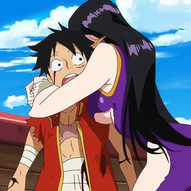 Loạt ảnh fanart ngọt ngào Luffy x Boa Hancock
