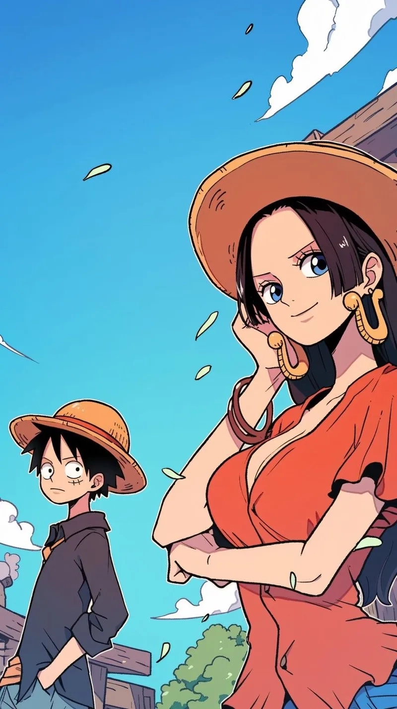 Luffy và nữ hoàng hải tặc gặp nhau lần đầu