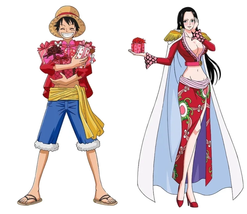 Fan vẽ đám cưới của Luffy và Boa Hancock siêu đẹp