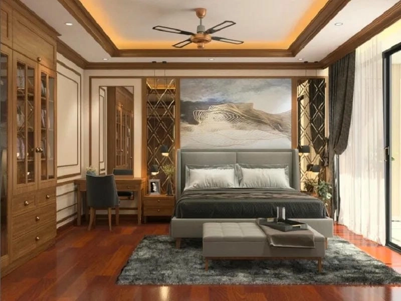 mẫu phào chỉ trần nhà tạo điểm nhấn cho căn phòng