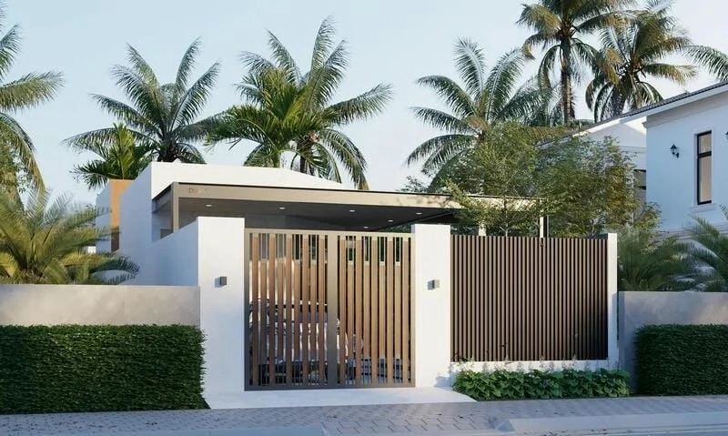 Xu hướng thiết kế hàng rào nhà hiện đại