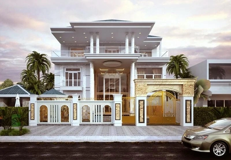 Ý tưởng thiết kế cổng tường rào hiện đại