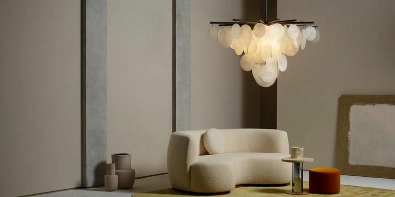 Chiêm ngưỡng mẫu đèn trang trí phòng khách hiện đại