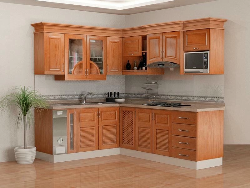 các kiểu kệ bếp đẹp giúp nâng tầm không gian bếp hiện đại